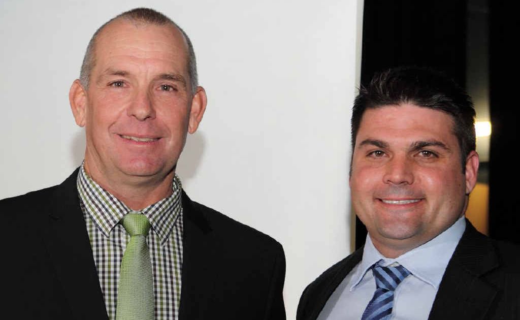 Award winner Neek Morawitz with Ross Burnett. Award winner Neek Morawitz with Ross Burnett.